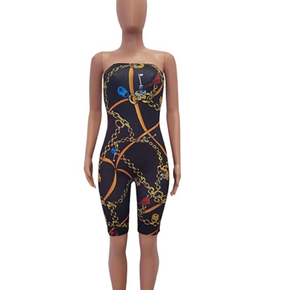 Bodycon Capri Jumpsuits Rompers - Picture 5 of 5